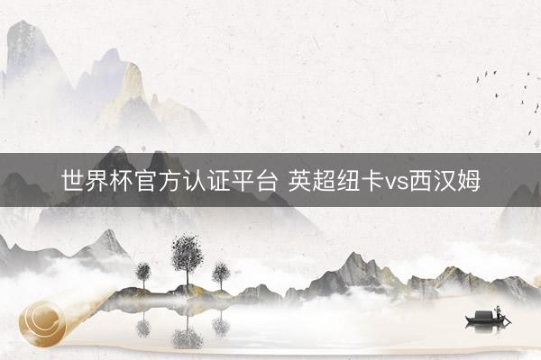世界杯官方认证平台 英超纽卡vs西汉姆