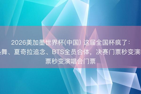 2026美加墨世界杯(中国) 这届全国杯疯了：麦当娜热舞、夏奇拉追念、BTS全员合体，决赛门票秒变演唱会门票