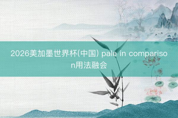 2026美加墨世界杯(中国) pale in comparison用法融会